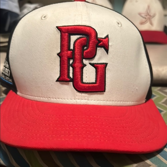 Red and White Baseball Cap - Picture 1 of 4